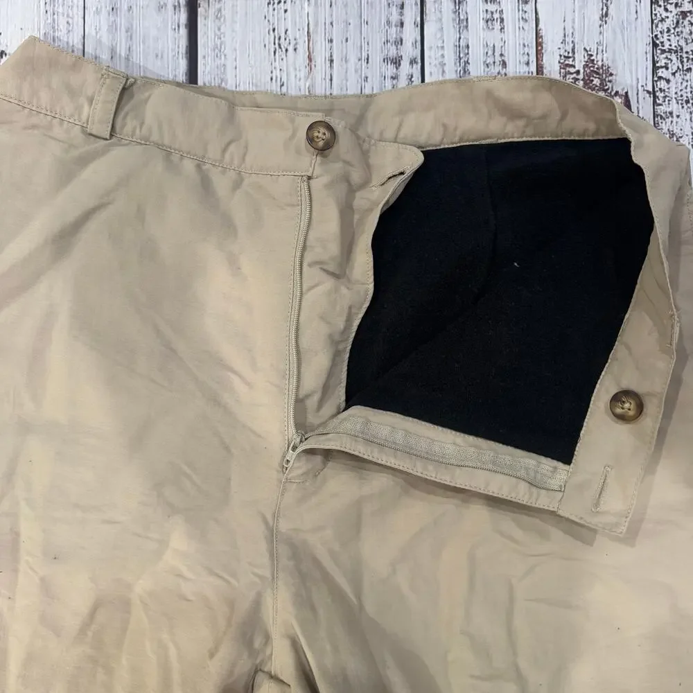 The North Face Fleece Lined Pants Beige Mens 36